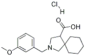 2-(3-METHOXY-BENZYL)-2-AZA-SPIRO[4.5]DECANE-4-CARBOXYLIC ACID HYDROCHLORIDE Struktur