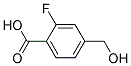 2-FLUORO-4-(HYDROXYMETHYL)BENZOIC ACID Struktur