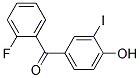 (2-FLUOROPHENYL)(4-HYDROXY-3-IODOPHENYL)METHANONE Struktur