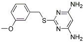 2-(3-METHOXY-BENZYLSULFANYL)-PYRIMIDINE-4,6-DIAMINE Struktur