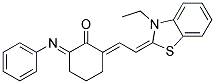 2-((E)-2-[3-ETHYL-1,3-BENZOTHIAZOL-2(3H)-YLIDENE]ETHYLIDENE)-6-(PHENYLIMINO)CYCLOHEXANONE Struktur