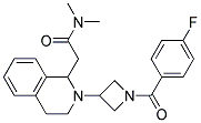 2-(2-[1-(4-FLUOROBENZOYL)AZETIDIN-3-YL]-1,2,3,4-TETRAHYDROISOQUINOLIN-1-YL)-N,N-DIMETHYLACETAMIDE Struktur