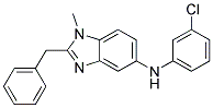 (2-BENZYL-1-METHYL-1H-BENZOIMIDAZOL-5-YL)-(3-CHLORO-PHENYL)-AMINE Struktur