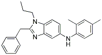 (2-BENZYL-1-PROPYL-1H-BENZOIMIDAZOL-5-YL)-(2,4-DIMETHYL-PHENYL)-AMINE Struktur