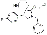 2-BENZYL-4-(4-FLUOROPHENYL)-2,7-DIAZASPIRO[4.5]DECAN-1-ONE HYDROCHLORIDE Struktur