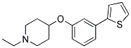 1-ETHYL-4-[3-(2-THIENYL)PHENOXY]PIPERIDINE Struktur