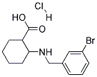 2-(3-BROMO-BENZYLAMINO)-CYCLOHEXANECARBOXYLIC ACID HYDROCHLORIDE Struktur