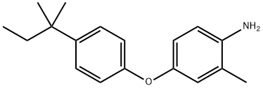 2-METHYL-4-[4-(TERT-PENTYL)PHENOXY]ANILINE Struktur