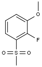 1-FLUORO-2-METHOXY-6-METHYLSULFONYLBENZENE Struktur