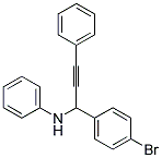 [1-(4-BROMO-PHENYL)-3-PHENYL-PROP-2-YNYL]-PHENYL-AMINE Struktur