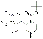 2-(2,3,4-TRIMETHOXY-PHENYL)-PIPERAZINE-1-CARBOXYLIC ACID TERT-BUTYL ESTER Struktur