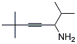 1-ISOPROPYL-4,4-DIMETHYL-PENT-2-YNYLAMINE Struktur