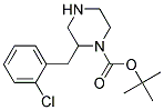 2-(2-CHLORO-BENZYL)-PIPERAZINE-1-CARBOXYLIC ACID TERT-BUTYL ESTER Struktur