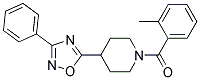 1-(2-METHYLBENZOYL)-4-(3-PHENYL-1,2,4-OXADIAZOL-5-YL)PIPERIDINE Struktur