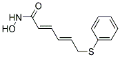 (2E,4E)-6-PHENYLSULFANYL-HEXA-2,4-DIENOIC ACID HYDROXYAMIDE Struktur