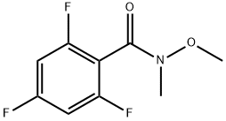 2,4,6-TRIFLUORO-N-METHOXY-N-METHYLBENZENECARBOXAMIDE Struktur