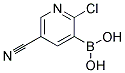 2-CHLORO-5-CYANO-3-PYRIDINEBORONIC ACID Struktur