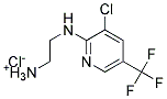 2-([3-CHLORO-5-(TRIFLUOROMETHYL)-2-PYRIDINYL]AMINO)-1-ETHANAMINIUM CHLORIDE Struktur