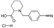 1-(4-CYANO-BENZYL)-PIPERIDINE-2-CARBOXYLIC ACID HYDROCHLORIDE Struktur