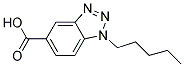 1-PENTYL-1H-BENZOTRIAZOLE-5-CARBOXYLIC ACID Struktur