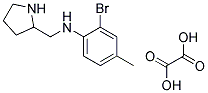 2-BROMO-4-METHYL-N-(PYRROLIDIN-2-YLMETHYL)ANILINE OXALATE Struktur