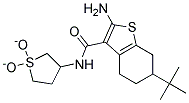 2-AMINO-6-TERT-BUTYL-N-(1,1-DIOXIDOTETRAHYDROTHIEN-3-YL)-4,5,6,7-TETRAHYDRO-1-BENZOTHIOPHENE-3-CARBOXAMIDE Struktur