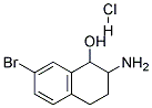 2-AMINO-7-BROMO-1,2,3,4-TETRAHYDRO-NAPHTHALEN-1-OL HYDROCHLORIDE Struktur