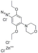 2,5-Diethoxy-4-morpholinobenzene diazonium zinc chloride Struktur