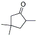 2,4,4-trimethylcyclopentan-1-one  Struktur