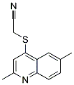 (2,6-DIMETHYL-QUINOLIN-4-YLSULFANYL)-ACETONITRILE Struktur