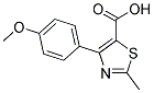 2-Methyl-4-(4-Methoxyphenyl)-5-Thiazole-Carboxylic Acid Struktur