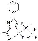 1-Acetyl-5-(heptafluoropropyl)-3-phenyl-1H-pyrazole Struktur