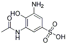 2-Amino-6-acetamidophenol-4-sulfonic acid Struktur