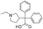 (1-ETHYLPYRROLIDIN-3-YL)(DIPHENYL)ACETIC ACID, 98+% Struktur