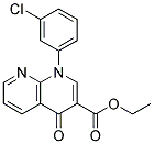 1-(3-CHLORO-PHENYL)-4-OXO-1,4-DIHYDRO-[1,8]NAPHTHYRIDINE-3-CARBOXYLIC ACID ETHYL ESTER Struktur