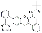 2,2-DIMETHYL-N-{(R)-2-OXO-1-[2'-(2H-TETRAZOL-5-YL)-BIPHENYL-4-YLMETHYL]-1,2,3,4-TETRAHYDRO-QUINOLIN-3-YL}-PROPIONAMIDE Struktur