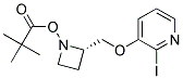 2,2-DIMETHYL-PROPIONIC ACID (S)-2-(2-IODO-PYRIDIN-3-YLOXYMETHYL)-AZETIDIN-1-YL ESTER Struktur