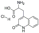 2-AMINO-3-(2-QUINOLON-4-YL)PROPIONIC ACID HYDROCHLORIDE Struktur