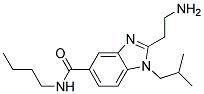 2-(2-AMINO-ETHYL)-1-ISOBUTYL-1H-BENZOIMIDAZOLE-5-CARBOXYLIC ACID BUTYLAMIDE Struktur