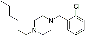 1-(2-Chlorobezyl)-4-Hexylpiperazine Struktur