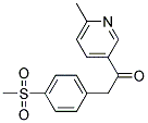 1-(6-Methyl Pyridine-3-Yl)-2-[(4-Methyl Sulfonyl) Phenyl] Ethanone Struktur