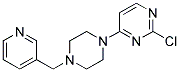 2-chloro-4-[4-(pyridin-3-ylmethyl)piperazin-1-yl]pyrimidine Struktur