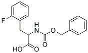 2-{[(benzyloxy)carbonyl]amino}-3-(2-fluorophenyl)propanoic acid Struktur