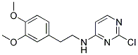 2-chloro-N-[2-(3,4-dimethoxyphenyl)ethyl]pyrimidin-4-amine Struktur