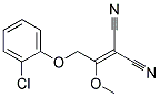 [2-(2-chlorophenoxy)-1-methoxyethylidene]propanedinitrile Struktur