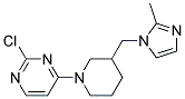 2-chloro-4-{3-[(2-methyl-1H-imidazol-1-yl)methyl]piperidin-1-yl}pyrimidine Struktur