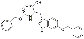 2-{[(benzyloxy)carbonyl]amino}-3-[6-(benzyloxy)-1H-indol-3-yl]propanoic acid Struktur