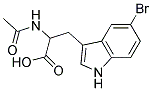 2-(acetylamino)-3-(5-bromo-1H-indol-3-yl)propanoic acid Struktur