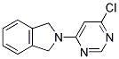 2-(6-Chloro-pyrimidin-4-yl)-2,3-dihydro-1H-isoindole Struktur