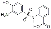 2-(3'-AMINO-4'-HYDROXY BENZENE SULFONAMIDO) BENZOIC ACID Struktur